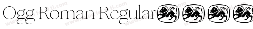 Ogg Roman Regular字体转换